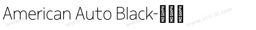 American Auto Black字体转换